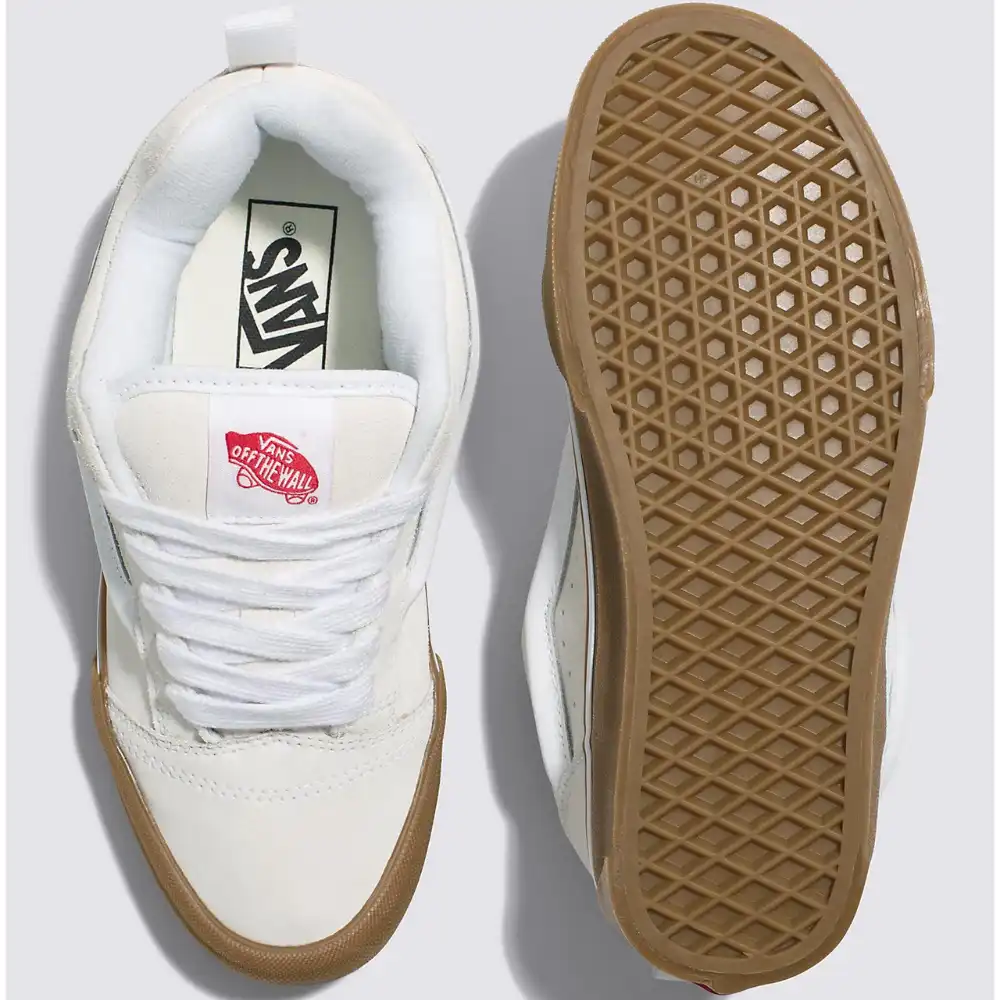 Tênis Vans Knu Skool Branco com Sola Gum