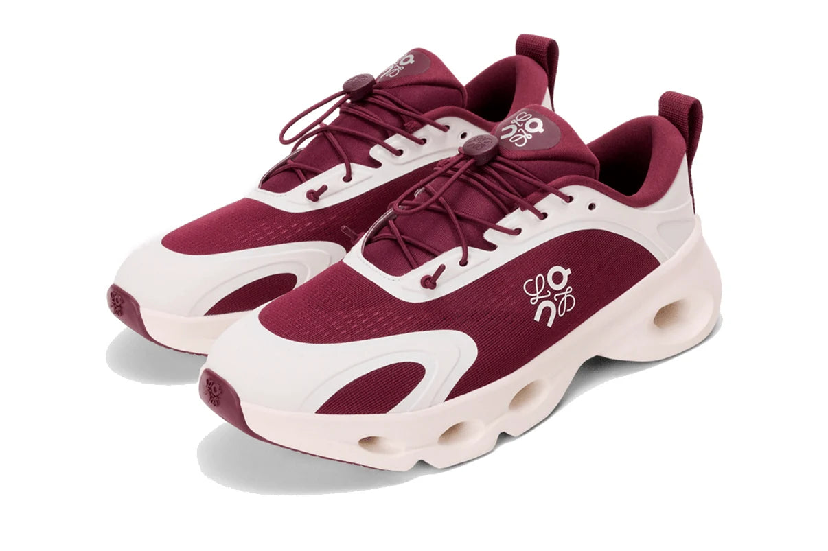 Tênis On Running Cloudsolo Loewe Burgundy Eggshell Bordô